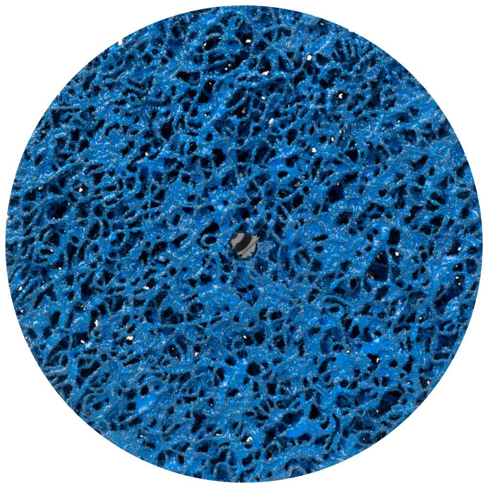 Круг зачистний з нетканого абразиву (корал) Ø125мм без тримача синій середня жорсткість SIGMA (9175761) - фото №1 мал.