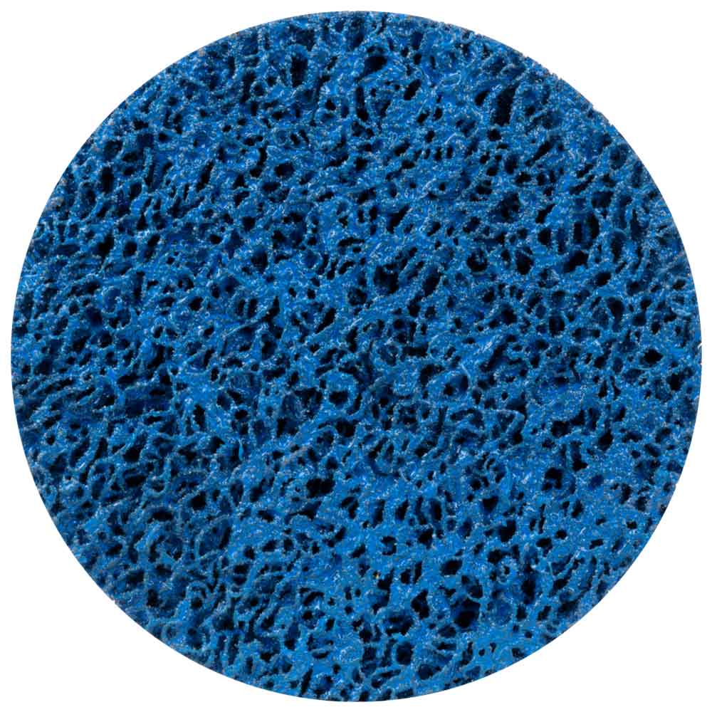 Круг зачистний з нетканого абразиву (корал) Ø125мм на липучці синій середня жорсткість SIGMA (9176211) - фото №1 мал.